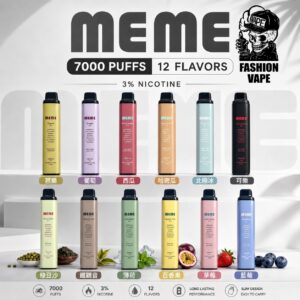 脆上最紅韓國拋棄式產品 MEME 7000口 一次性電子煙  韓國維他命棒 拋棄式電子菸