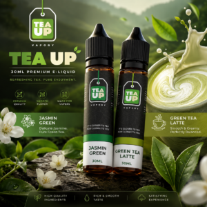 美國 TEA UP 30ML 茉莉綠茶 抹茶拿鐵 小煙油 菸油 電子煙油 E-JULCE E-LIQUID